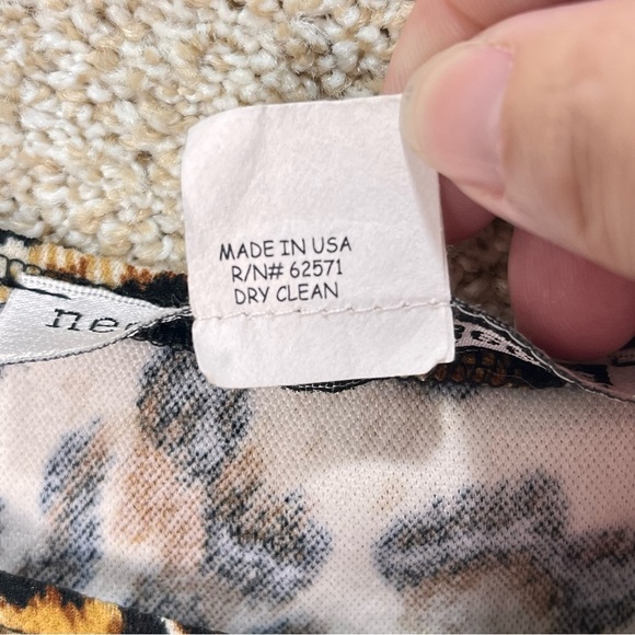 Vintage 90s leopard print crop top Necessary Objects Ady Gluck-Frankel large - Picture 7 of 8